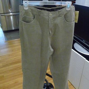 TOMMY BAHAMA NEW MIRAGE SANDS SILK BLEND RIBBED KHAKI PANTS SIZE 35